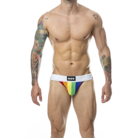 MOB - CLASSIC JOCK STRIPE RAINBOW SIZE L