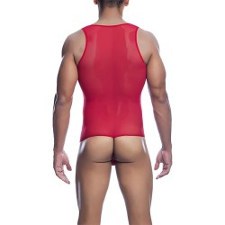 MOB - RED TRANSPARENT BODYSHEER SIZE L-XL