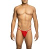MOB - TRANSPARENT RED T-SHAPED THONG SIZE L-XL