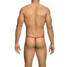MOB - STRING EN T ROUGE TRANSPARENT TAILLE L-XL