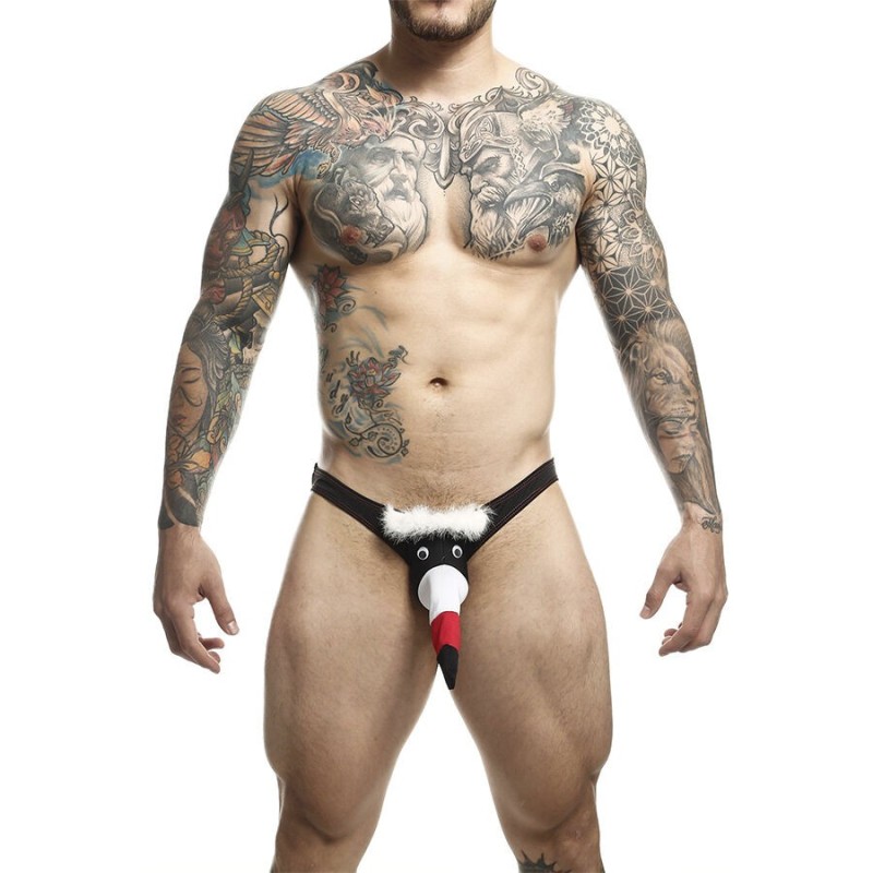 MOB - SCHWARZER TOUCAN-BADEANZUG, GRÖSSE L