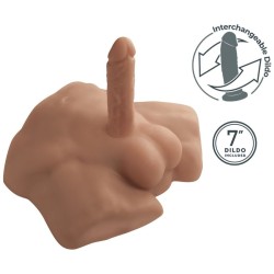 SILEXD - APOLLO S REALISTISCHER MÄNNLICHER HALBTORSO KARAMELL