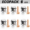 ECOPACK 6 UNIT - COCK MILLER IMBRACATURA COCKSIL ARTICOLABILE DENSIT SILICONE 19,5 CM