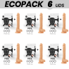 ECOPACK 6 EINHEITEN - COCK MILLER HARNESS SILIKON DICHTE ARTIKULIERBARES COCKSIL 24 CM