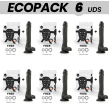 ECOPACK 6 UNIT - COCK MILLER IMBRACATURA SILICONE DENSITY ARTICULABILE COCKSIL NERO 24 CM ECOPACK 6 UNIT - COCK MILLER IMBRACATURA SILICONE DENSITY ARTICULABILE COCKSIL NERO 24 CM