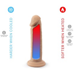 SILEXD - MODÈLE DE PÉNIS RÉALISTE 2 SILICONE THERMOREACTIF 15,4 CM