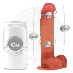 COCK MILLER - DILDO ARTICOLABILE IPERREALISTICO 17,8 CM