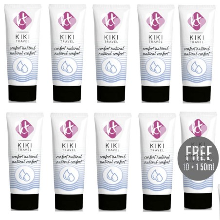 KIKÍ TRAVEL - GEL DESLIZANTE NATURAL CONFORT 50ML 10 1 GRATIS