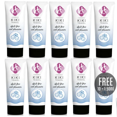 KIKÍ TRAVEL - GEL DESLIZANTE EFECTO FRÍO INTENSIFICADOR 50 ML 10 1 GRATIS