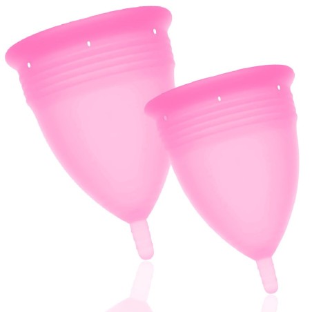 STERCUP - PACK DE COUPE MENSTRUELLE EN SILICONE FDA TAILLE S L ROSE