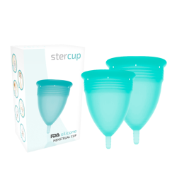 STERCUP - COUPE MENSTRUELLE EN SILICONE FDA TAILLE S L AIGUE-MARINE