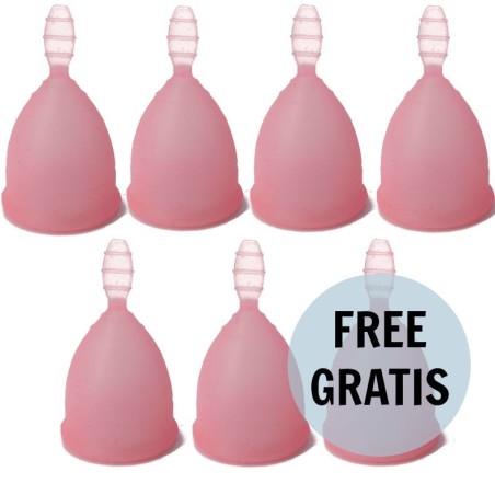 NINA KIKÍ - MENSTRUAL CUP ROSA GRÖSSE L 6 1 FREI