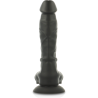 COCK MILLER - DILDO REALÍSTICO SILICONA DENSITY ARTICULABLE NEGRO 19.5 CM