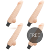 LOVECLONE - HARALD SELF LUBRICATION VIBRATOR 24 CM -O- 4 CM 3 1 FREE