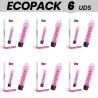 ECOPACK 6 UNITS - GLOSSY AXEL VIBRATOR PINK