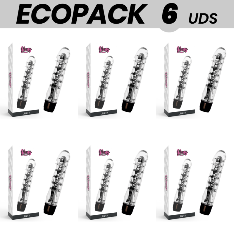 ECOPACK 6 UNIT - VIBRATORE GLOSSY LENNY NERO