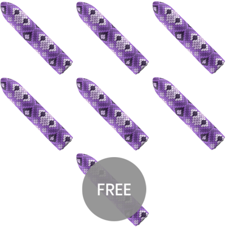 CUSTOM BULLETS - RICARICABILE SNAKE PURPLE MAGNETIC BULLET 10 INTENSITÀ 6 1 GRATIS