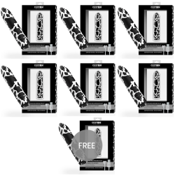 CUSTOM BULLETS - BALA RECARGABLE COW 10 INTENSIDADES 6 1 GRATIS