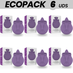 ECOPACK 6 UNITÉS - INTENSE STIMULATEUR DE CLITORIS VIOLET 10 VIBRATIONS LILAS