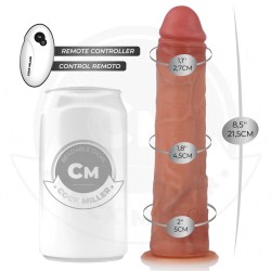 COCK MILLER - DILDO REALISTICO CON VENTOSA E VIBRAZIONE TELECOMANDO 19,5 CM