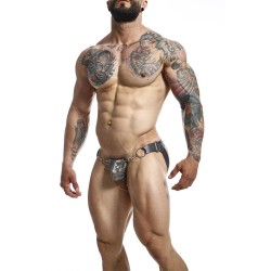 MOB - DNGEON JOCKSTRAP A PRESIÓN GRIS TALLA ÚNICA