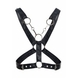MOB - DNGEON CROSSED BLACK CHAIN HARNESS ONE SIZE