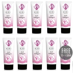 KIKÍ TRAVEL - GUM FLAVOR LUBRICANT 50ML 10 1 FREE