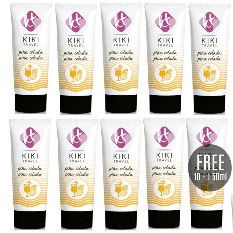 KIKÍ TRAVEL - PINA COLADA LUBRIFIANT 50 ML 10 1 GRATUIT