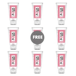 AQUA TRAVEL - STRAWBERRY CREAM FLAVOUR WATERBASED LUBRICANT - 50 ML 81 FREE