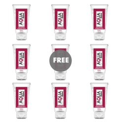 AQUA TRAVEL - WILD RASPBERRY FLAVOUR WATERBASED LUBRICANT - 50 ML 81 FREE