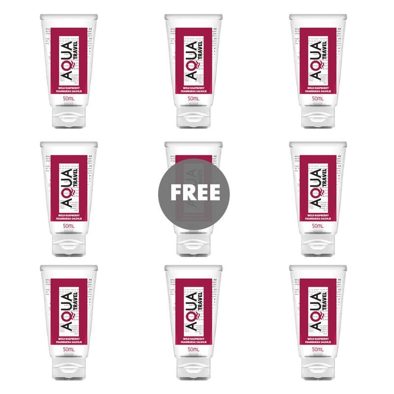 AQUA TRAVEL - LUBRIFIANT A BASE DEAU SAVEUR FRAMBOISE SAUVAGE - 50 ML 81 OFFERT