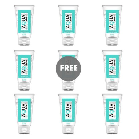 AQUA TRAVEL - TROPICAL FRUITS FLAVOUR WATERBASED LUBRICANT - 50 ML 81 FREE