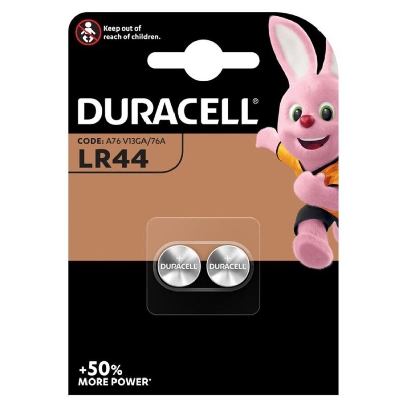 DURACELL - PILA BOTON ALCALINA LR44 1,5V BLISTER2