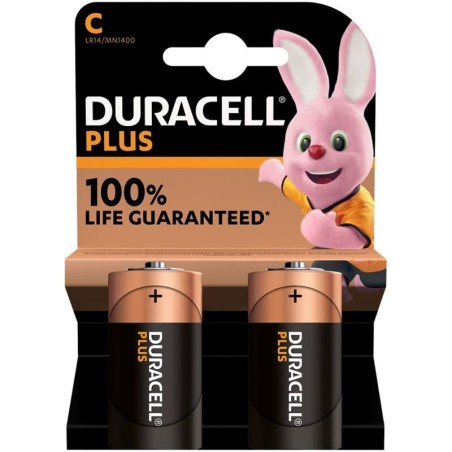 DURACELL - PLUS POWER PILA ALCALINA C LR14 BLISTER2