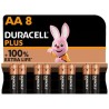 DURACELL - PLUS POWER 100 PILA ALCALINA AA LR6 BLISTER8