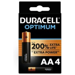 DURACELL - PILE ALCALINE OPTIMUM 200 AA LR6 4 UNIT
