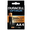 DURACELL - PILE ALCALINE OPTIMUM 200 AA LR6 4 UNIT