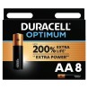 DURACELL - PILE ALCALINE OPTIMUM 200 AA LR6 8 UNIT