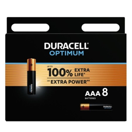 DURACELL - OPTIMUM PILA ALCALINA AAA LR03 BLISTER8