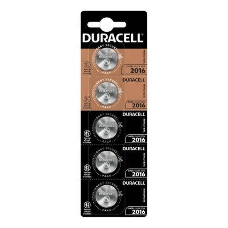 DURACELL - PILE BOUTON LITIO CR2016 3V 5 UNIT