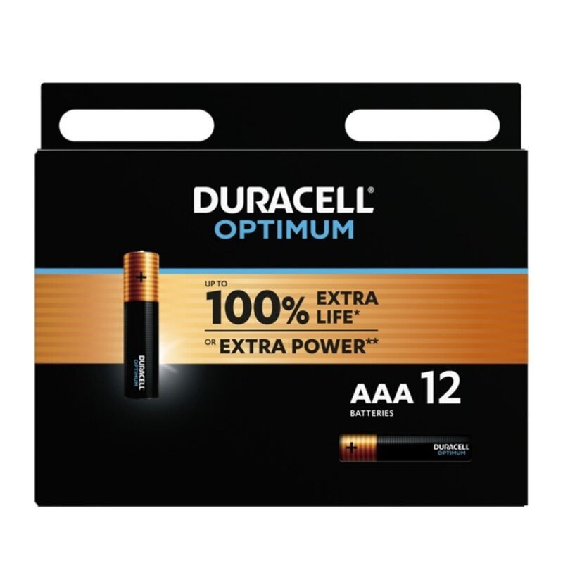 DURACELL - PILE ALCALINE OPTIMUM 200 AAA LR03 12 UNIT