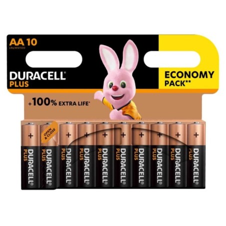 DURACELL - PLUS POWER 100 PILA ALCALINA AA LR6 BLISTER10