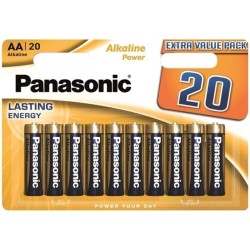 PANASONIC - BRONZE ALKALINE AA BATTERY LR6 BLISTER20