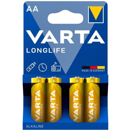 VARTA - BATTERIA ALCALINICA LONGLIFE AA LR6 BLISTER4