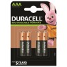 DURACELL - PILA RECARGABLE HR03 AAA 900mAh BLISTER4