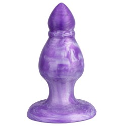 SILEXD - QUEEN ANAL PLUG FANTASY FLÜSSIGSILIKON THERMOREAKTIVES LILA 9,2 CM