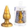 SILEXD - GOLDY PLUG ANAL FANTASY EN SILICONE LIQUIDE THERMORÉACTIF DORÉ 9,2 CM