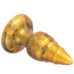SILEXD - GOLDY PLUG ANAL FANTASY SILICONA LIQUIDA TERMOREACTIVO ORO 9.2 CM