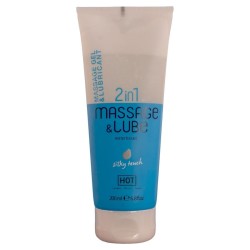 HOT - MASSAGE- and GLEITGEL 2IN1 SILKY TOUCH 200 ML