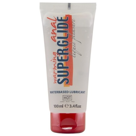 HOT - ANAL SUPERGLIDE LUBRIFICANTE LIQUIDO RISCALDANTE A BASE DACQUA 100 ML